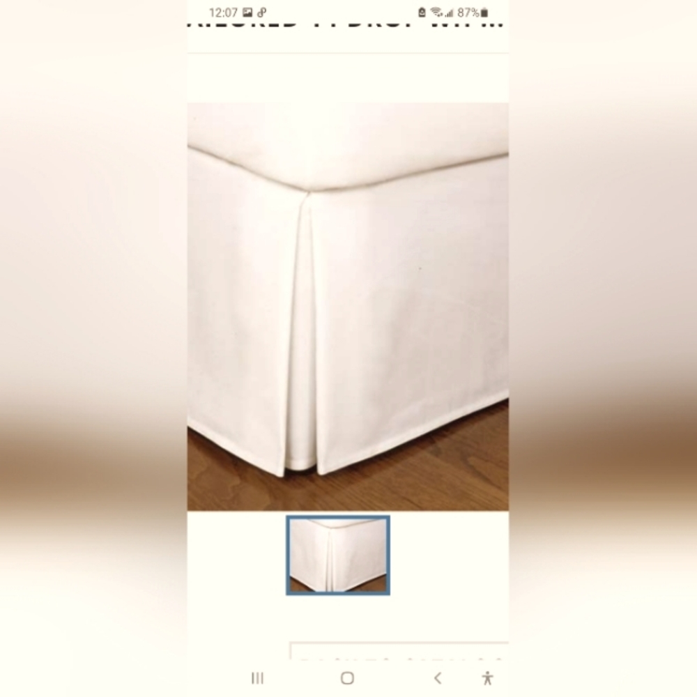 Luxury Classic Bed skirt...twin